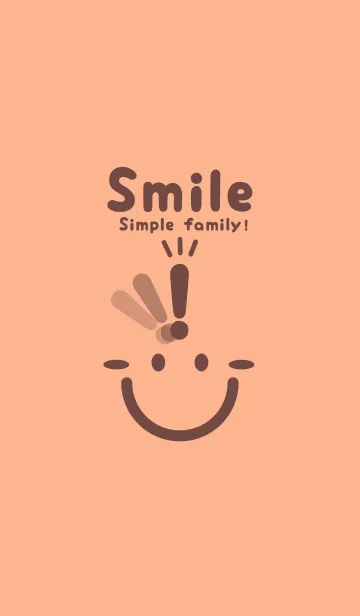 [LINE着せ替え] スマイル＆ヒラメキ ペールアプリコットの画像1