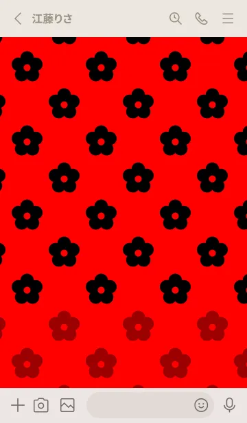 [LINE着せ替え] 花Ⅰの画像2