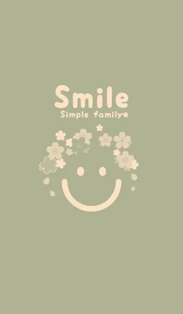 [LINE着せ替え] スマイル＆桜 サローの画像1