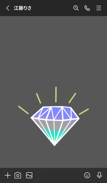 [LINE着せ替え] グラデーション ダイヤモンド .28の画像2