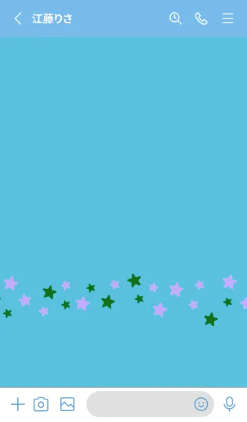 [LINE着せ替え] シンプル カラー スター 55の画像2