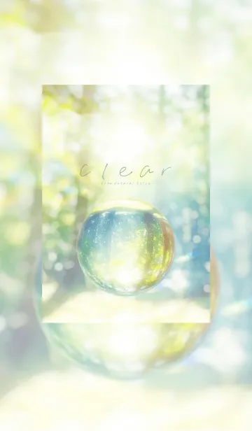 [LINE着せ替え] Clear 8／ナチュラルスタイルの画像1