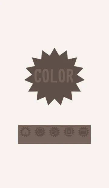 [LINE着せ替え] beige color H26の画像1