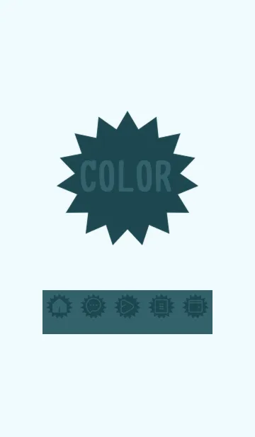 [LINE着せ替え] blue color H28の画像1