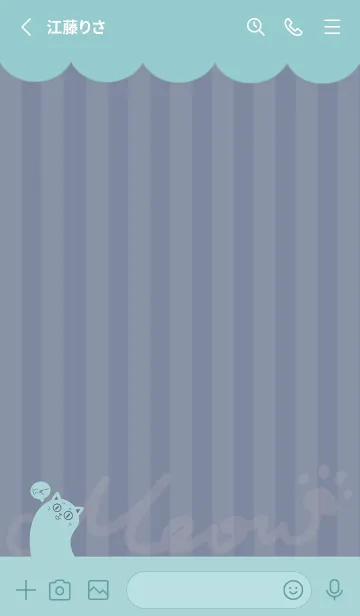 [LINE着せ替え] Meow J-Blue (Gr7)の画像2