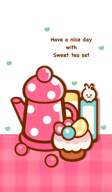 [LINE着せ替え] Happy tea time 18 :')の画像1