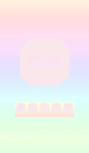 [LINE着せ替え] pink color rainbow K05の画像1