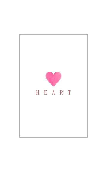 [LINE着せ替え] watercolor pink-HEART 40の画像1