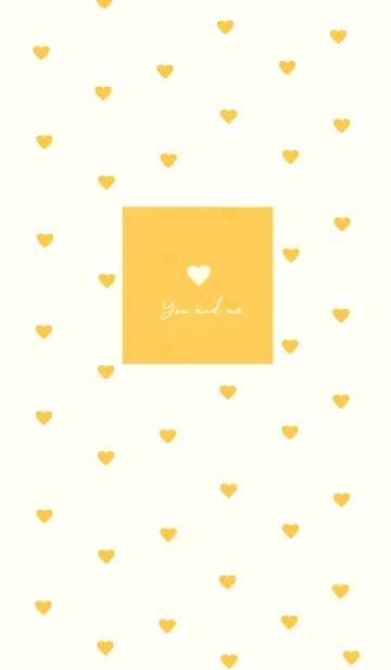 [LINE着せ替え] pattern_heart (orange)の画像1