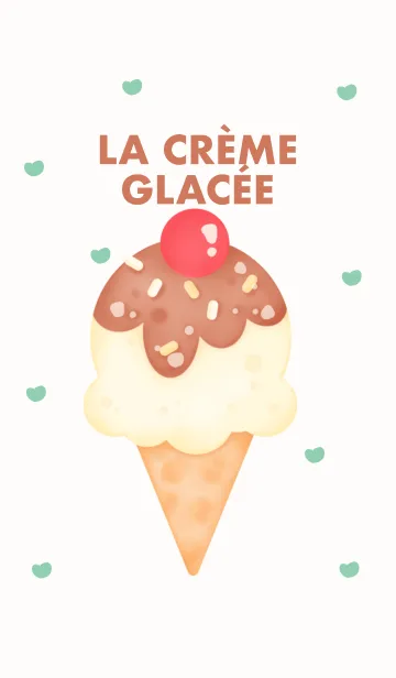 [LINE着せ替え] Happy day Happy ice cream 4の画像1