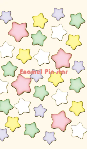 [LINE着せ替え] Enamel Pin Candy Star 34の画像1