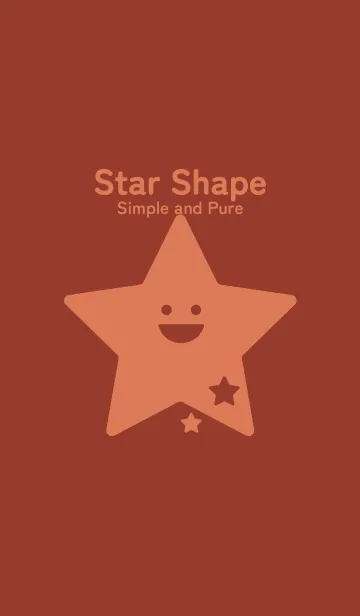 [LINE着せ替え] 星型の着せかえ ガーネットブラウンの画像1