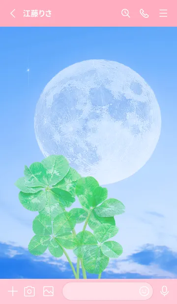 [LINE着せ替え] Real Lucky Clovers Full Moon #1-17の画像2