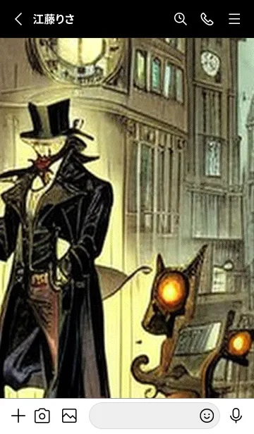 [LINE着せ替え] 猫紳士街_#EaE16。の画像2