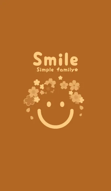 [LINE着せ替え] スマイル＆桜 オータムリーフの画像1