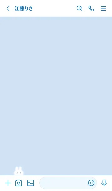 [LINE着せ替え] Simple fluffy rabbit♡blue16_1の画像2