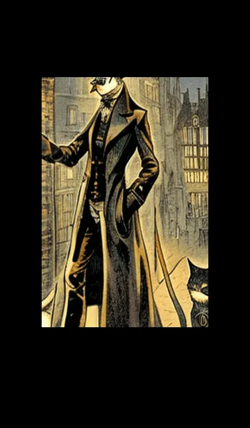 [LINE着せ替え] 猫紳士街_#FB15。の画像1