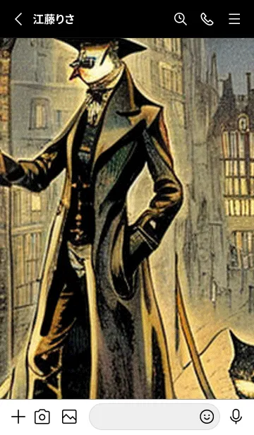 [LINE着せ替え] 猫紳士街_#FB15。の画像2