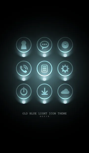 [LINE着せ替え] OLD BLUE LIGHT ICON THEME 2の画像1