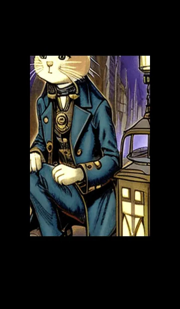 [LINE着せ替え] 猫紳士街_#FB14。の画像1