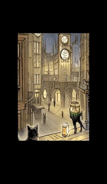 [LINE着せ替え] 猫紳士街_#FB13。の画像1