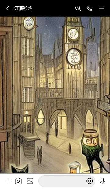 [LINE着せ替え] 猫紳士街_#FB13。の画像2