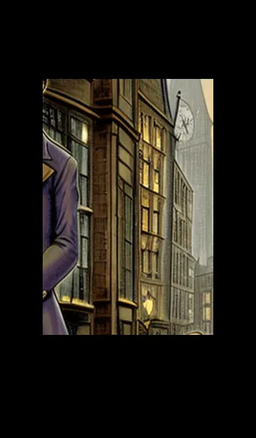 [LINE着せ替え] 猫紳士街_#EaE129。の画像1