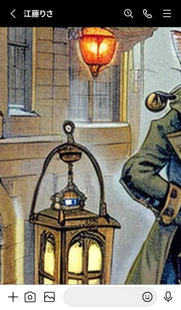 [LINE着せ替え] 猫紳士街_#EaE128。の画像2