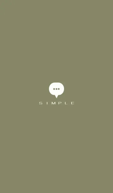 [LINE着せ替え] シンプル（beige green)V.1515の画像1