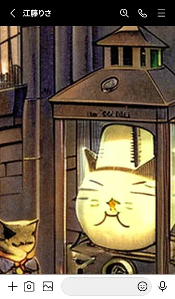 [LINE着せ替え] 猫紳士街_#FB119。の画像2