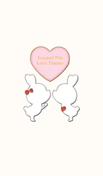 [LINE着せ替え] Enamel Pin LOVE Pair 29の画像1