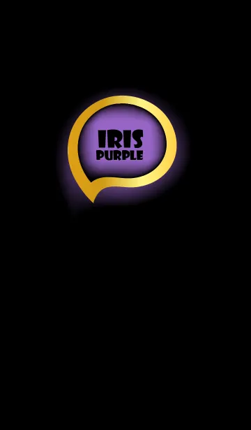 [LINE着せ替え] Iris Purple Gold Black Theme (JP)の画像1
