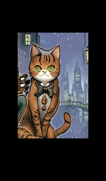 [LINE着せ替え] 猫紳士街_#FB112。の画像1