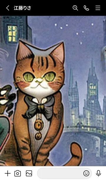 [LINE着せ替え] 猫紳士街_#FB112。の画像2