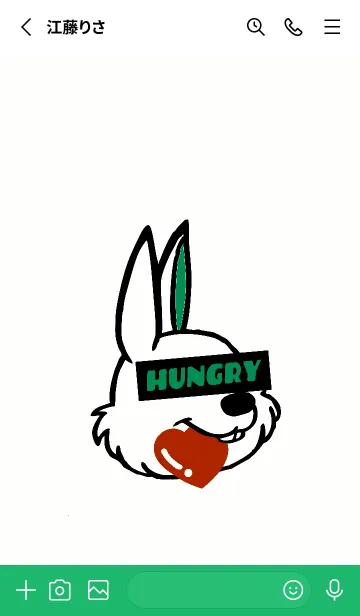 [LINE着せ替え] ハングリーラビット 355の画像2