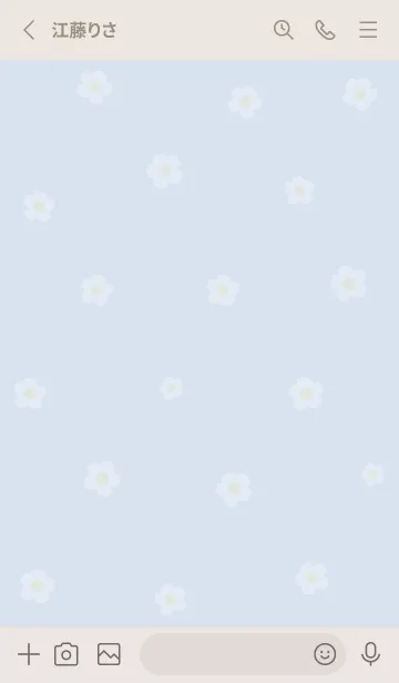 [LINE着せ替え] お花<チューリップ>ブルー.の画像2