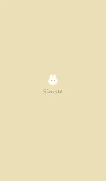 [LINE着せ替え] Simple fluffy rabbit♡yellow15_1の画像1