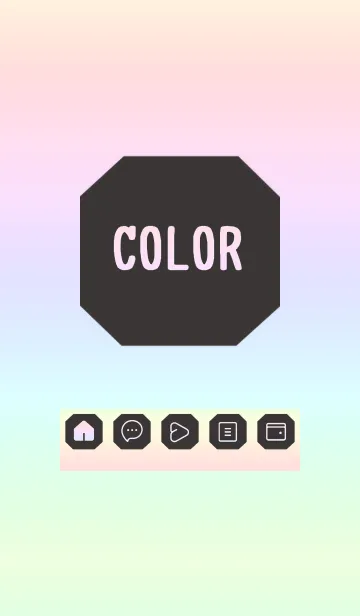 [LINE着せ替え] purple color rainbow K05の画像1