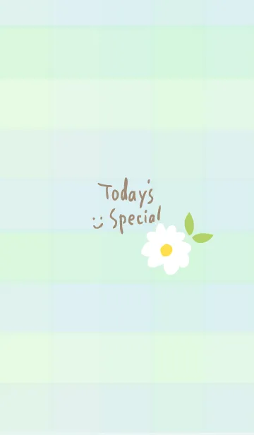 [LINE着せ替え] デイジー チェック柄25の画像1