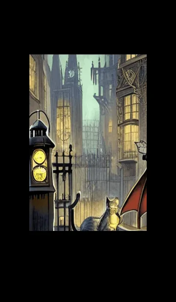 [LINE着せ替え] 猫紳士街_#FB19。の画像1