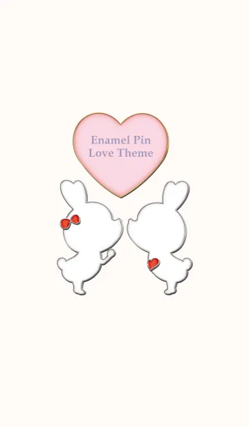[LINE着せ替え] Enamel Pin LOVE Pair 30の画像1