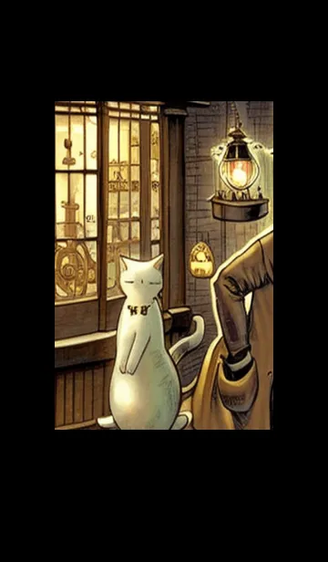 [LINE着せ替え] 猫紳士街_#FC11。の画像1