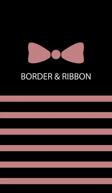 [LINE着せ替え] BORDER & RIBBON -Pink Ribbon 21-の画像1