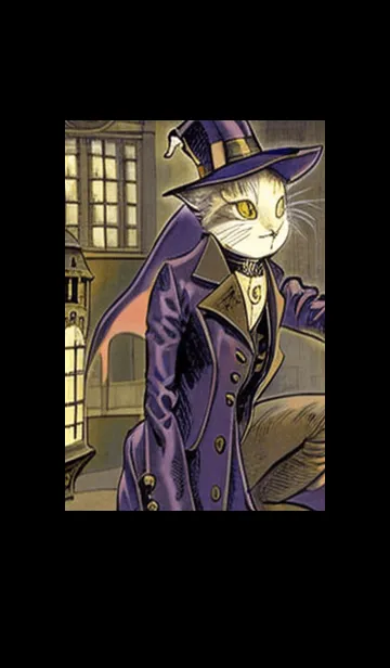 [LINE着せ替え] 猫紳士街_#FC012。の画像1