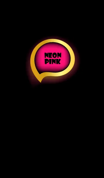 Neon Pink Gold Black Theme (JP)の着せ替えメイン画像