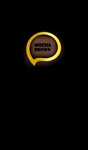 [LINE着せ替え] Mocha Brown Gold Black Theme (JP)の画像1