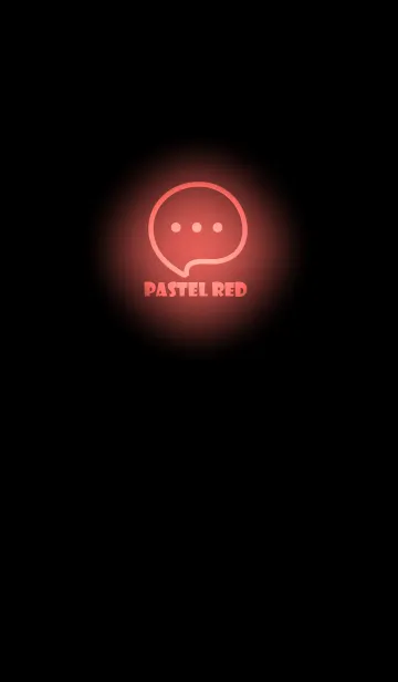 [LINE着せ替え] Pastel Red Neon Theme V4 (JP)の画像1