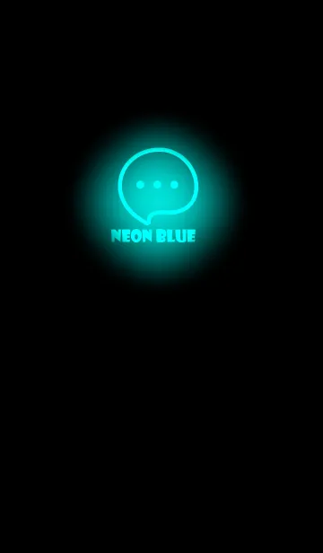 [LINE着せ替え] Neon Blue Neon Theme V4 (JP)の画像1