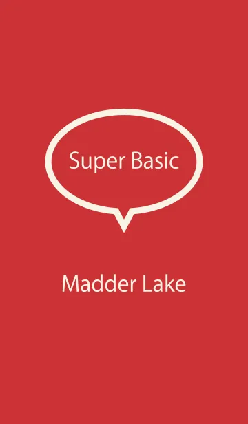 [LINE着せ替え] Super Basic Madder Lakeの画像1