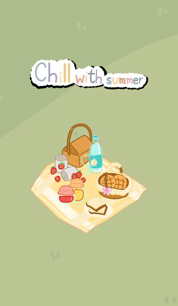 [LINE着せ替え] Chill with summerの画像1